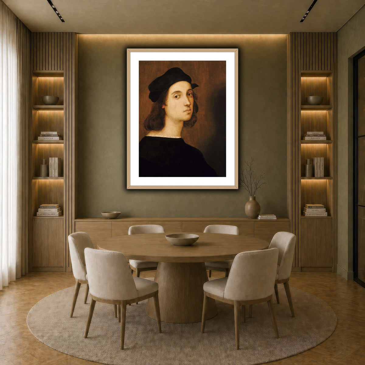 Raffaello_Sanzio_self_portrait earth-dining room