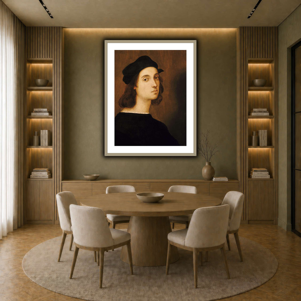 Raffaello_Sanzio_self_portrait earth-dining room