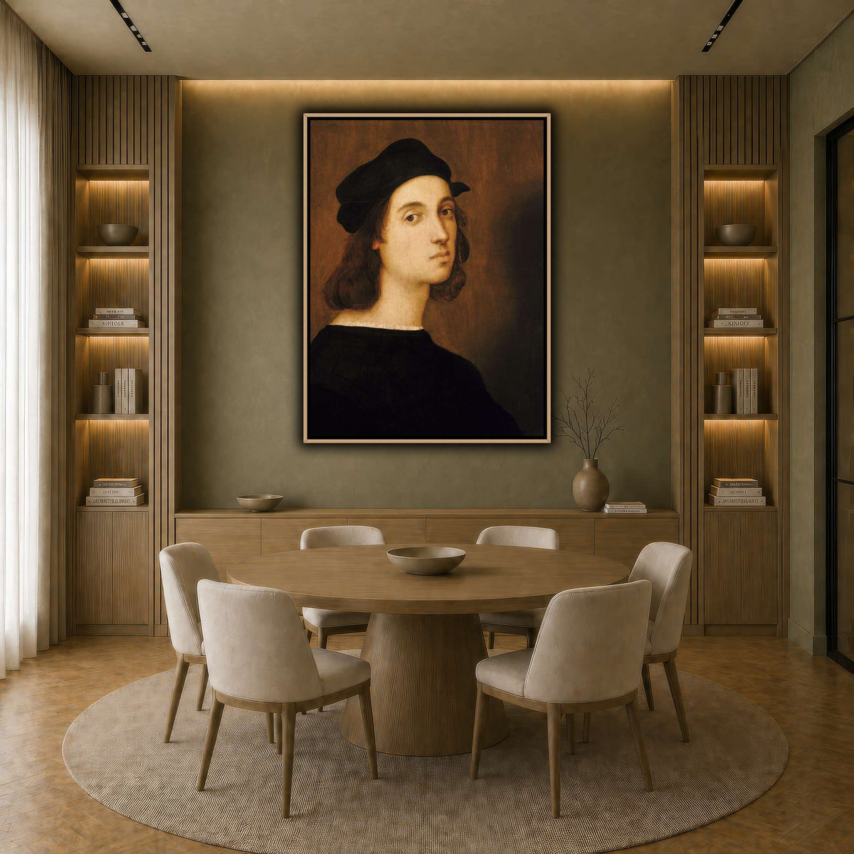 Raffaello_Sanzio_self_portrait earth-dining room