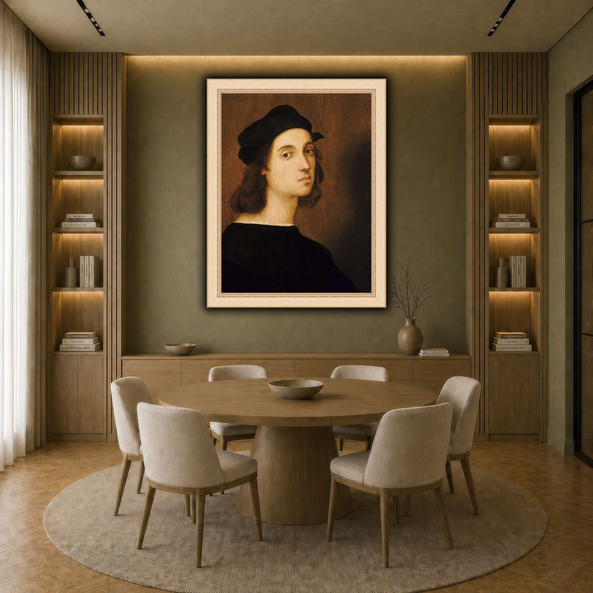 Raffaello_Sanzio_self_portrait earth-dining room