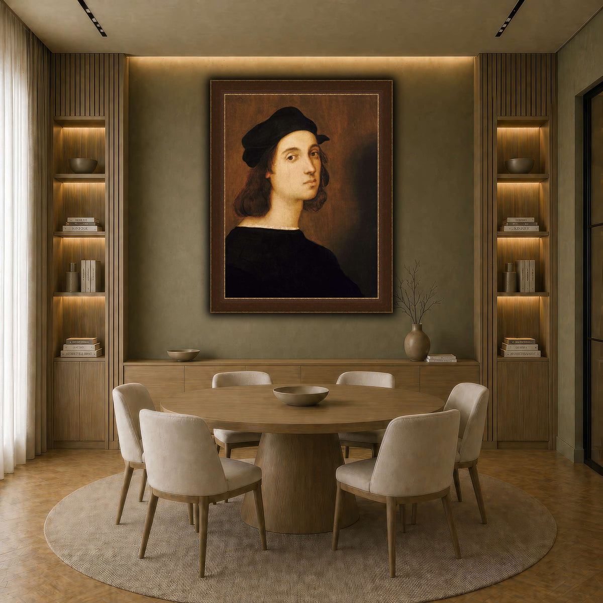 Raffaello_Sanzio_self_portrait earth-dining room