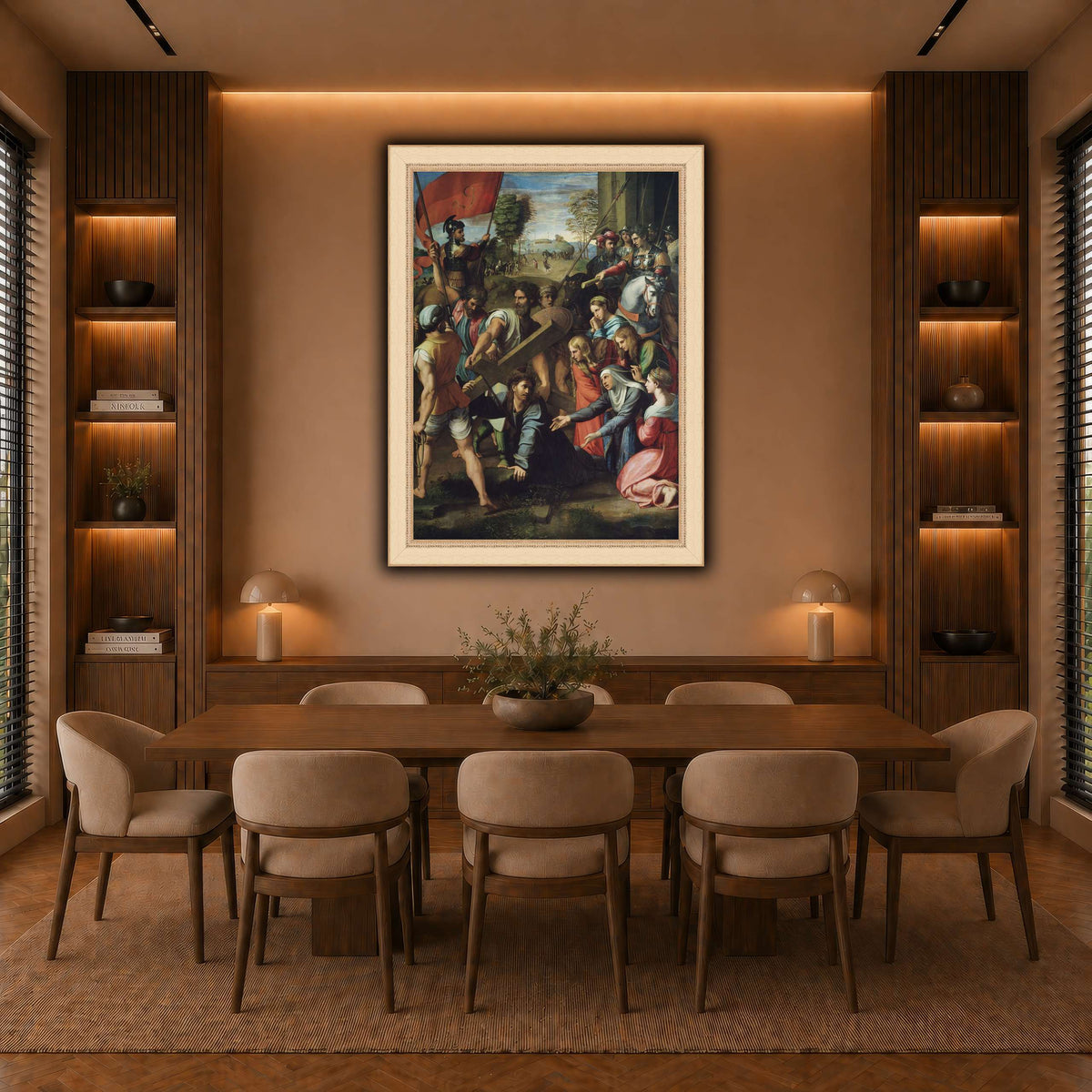 Raphael_Christ_Falling_on_the_Way_to_Calvary warm-dining room