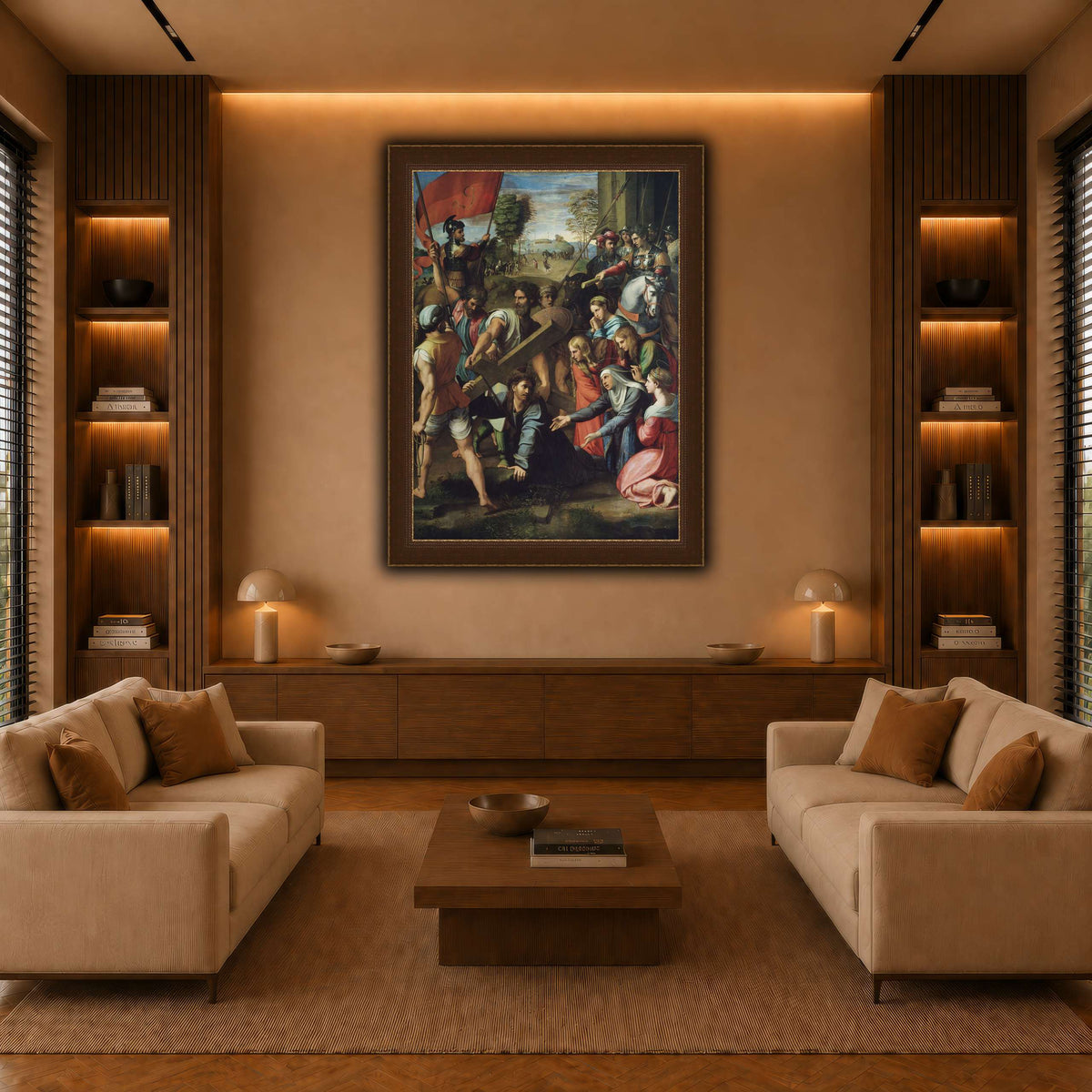 Raphael_Christ_Falling_on_the_Way_to_Calvary warm-living-room