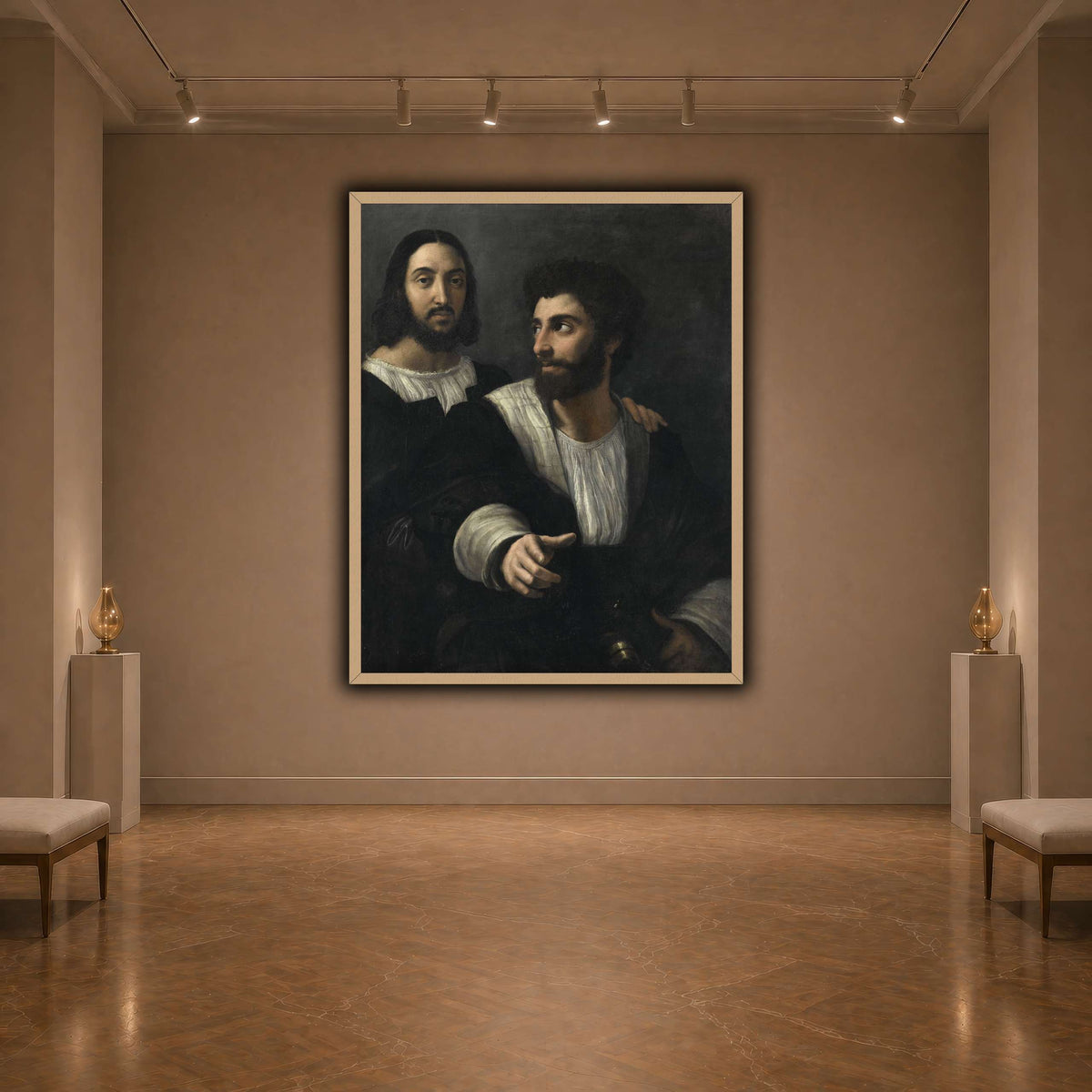 Raphael_self_portrait_with_a_friend dark neutral-agallery