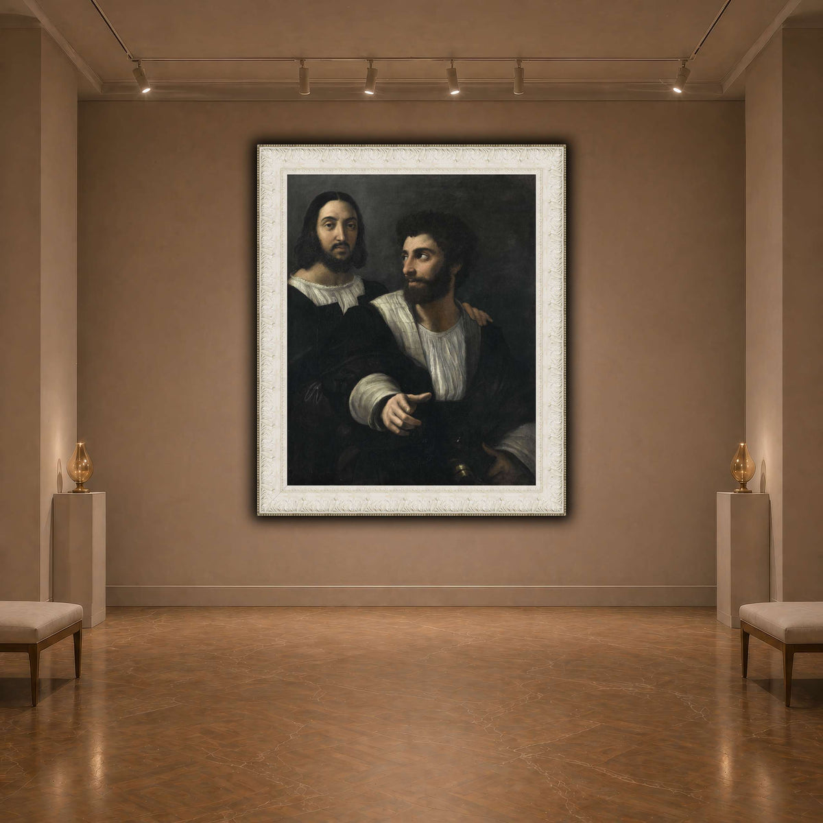 Raphael_self_portrait_with_a_friend dark neutral-agallery
