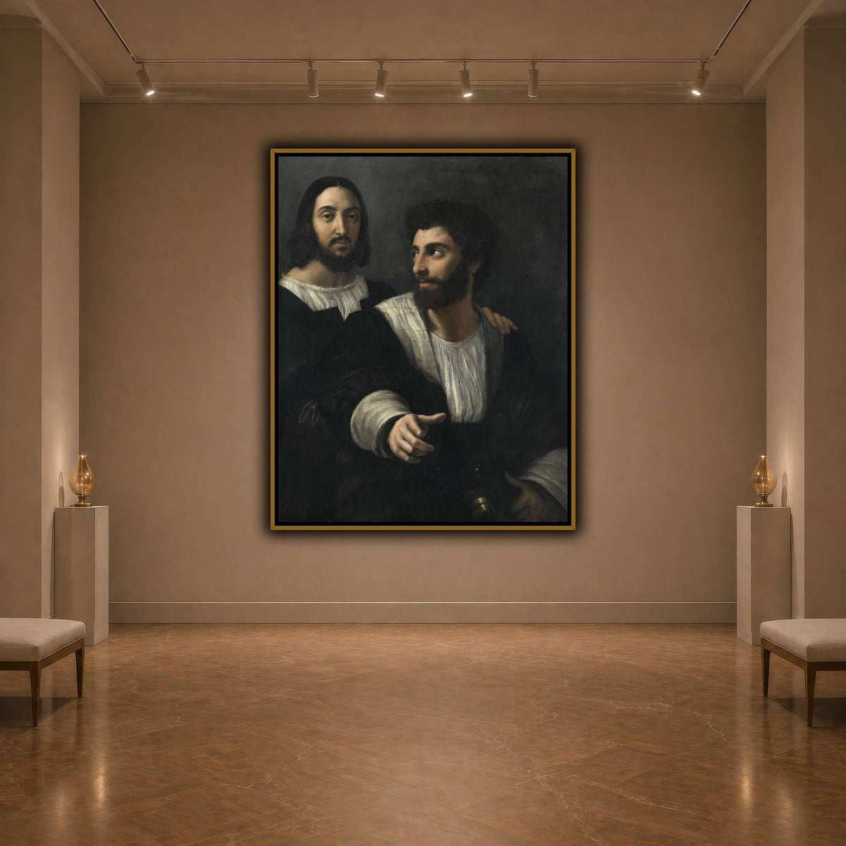 Raphael_self_portrait_with_a_friend dark neutral-agallery