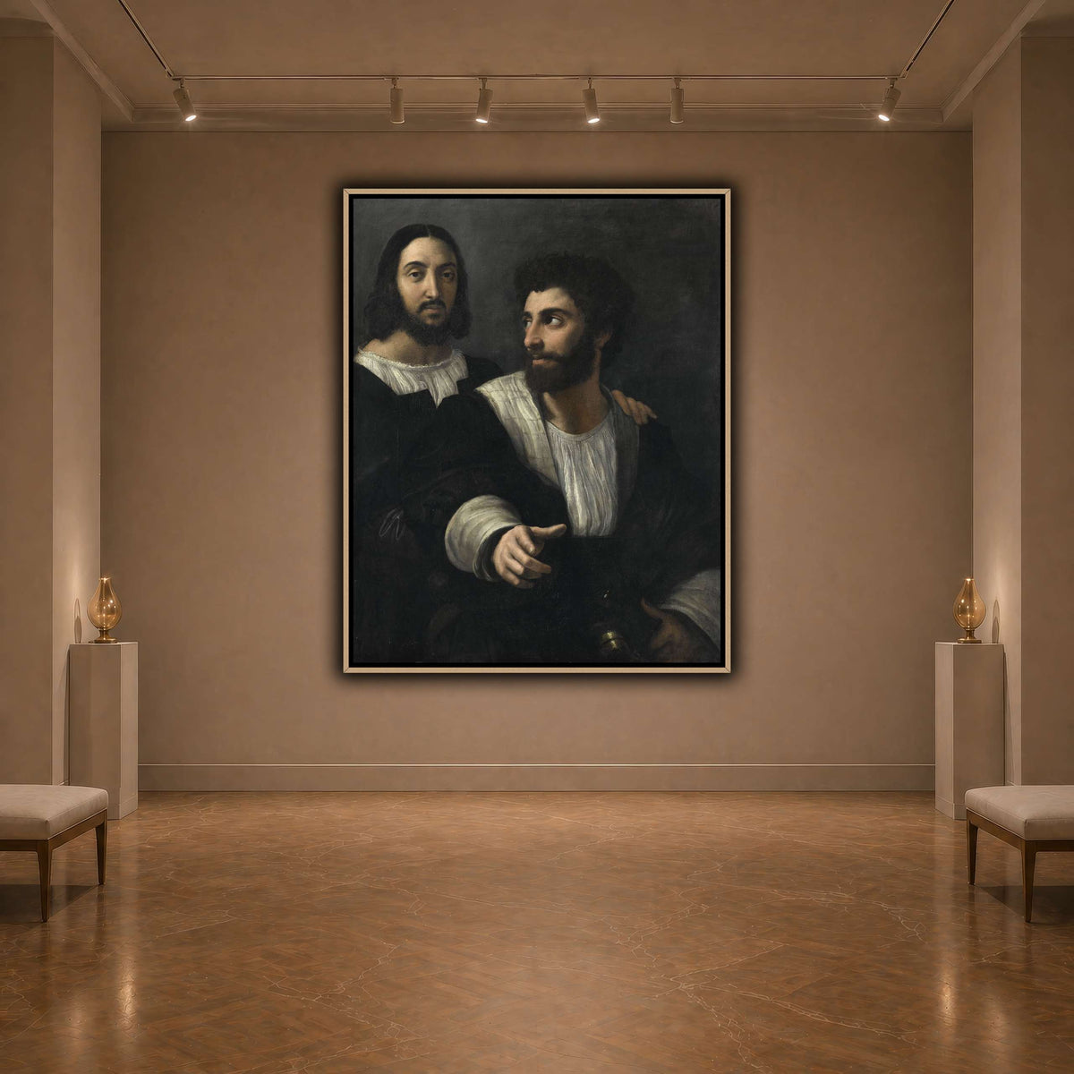 Raphael_self_portrait_with_a_friend dark neutral-agallery