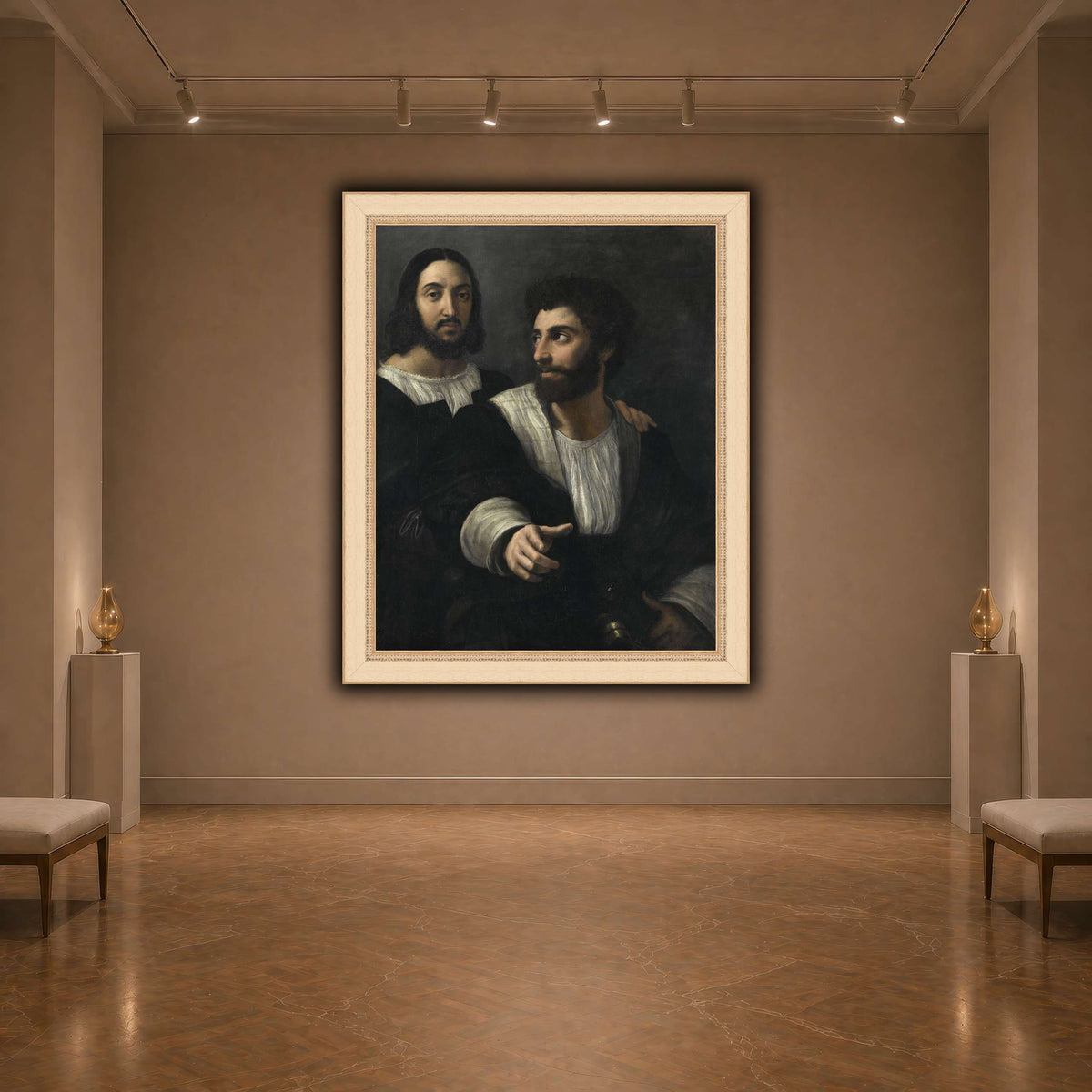 Raphael_self_portrait_with_a_friend dark neutral-agallery