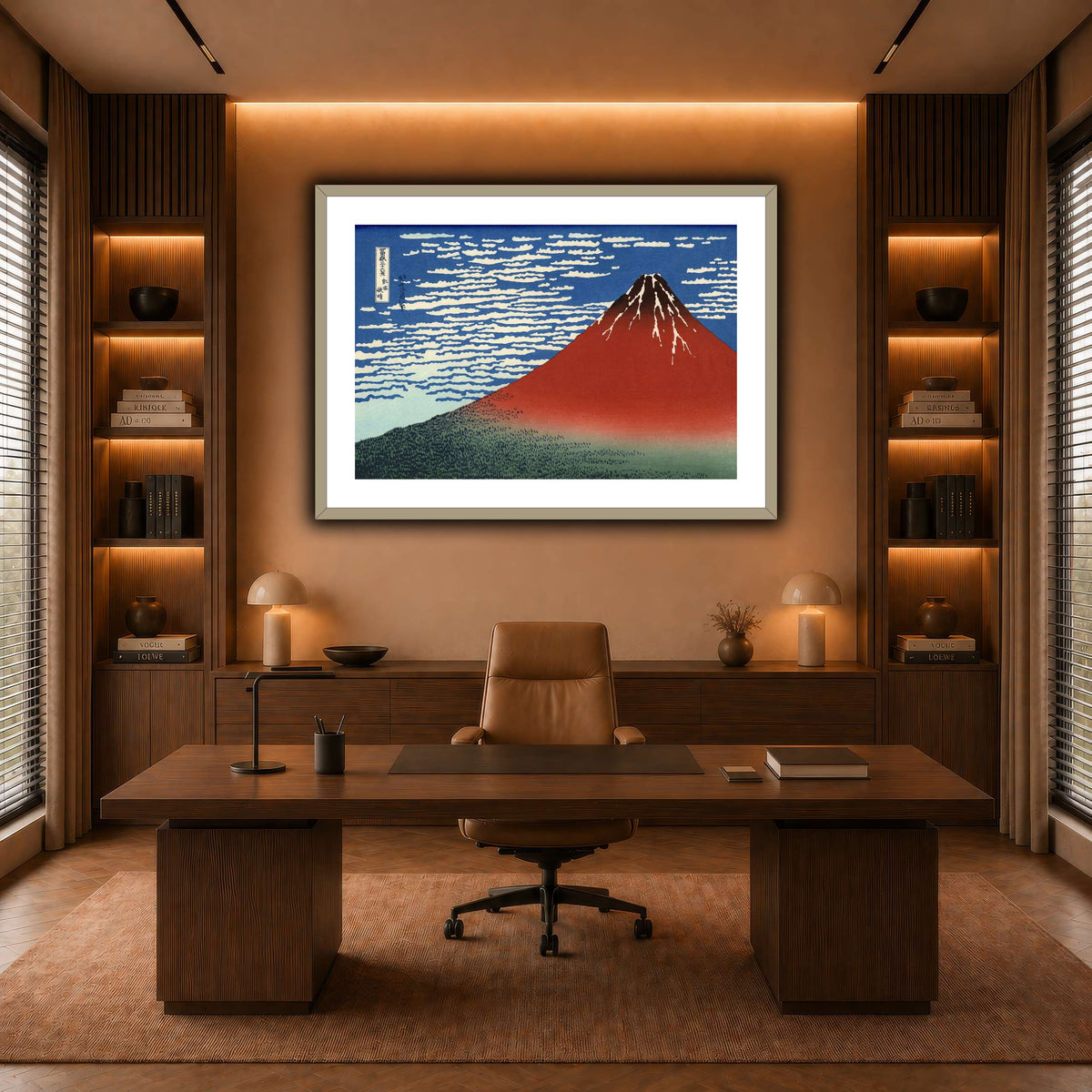 Red_Fuji_Katsushika Hokusai warm-office