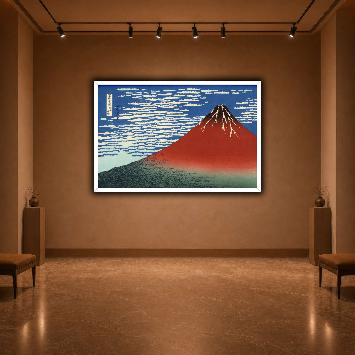 Red_Fuji_Katsushika Hokusai warm-agallery
