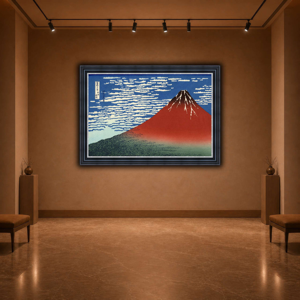 Red_Fuji_Katsushika Hokusai warm-agallery