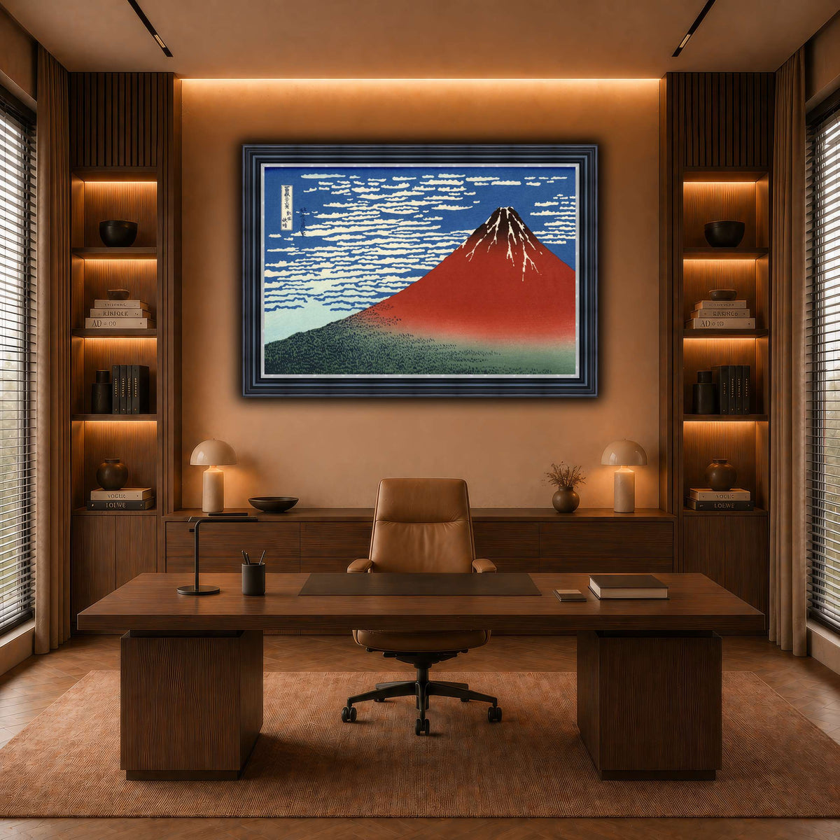 Red_Fuji_Katsushika Hokusai warm-office
