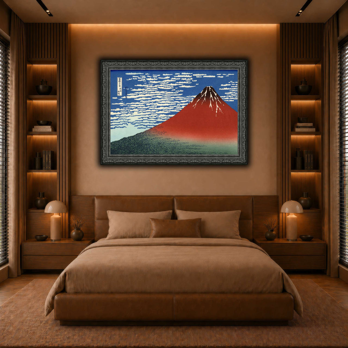 Red_Fuji_Katsushika Hokusai warm-bedroom