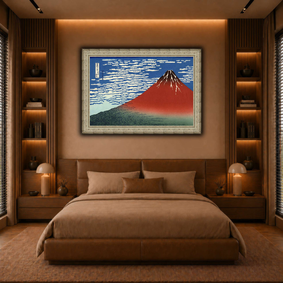 Red_Fuji_Katsushika Hokusai warm-bedroom