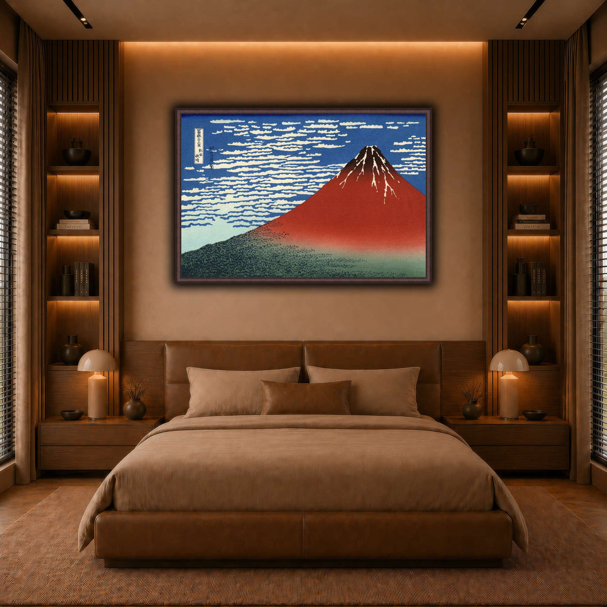 Red_Fuji_Katsushika Hokusai warm-bedroom