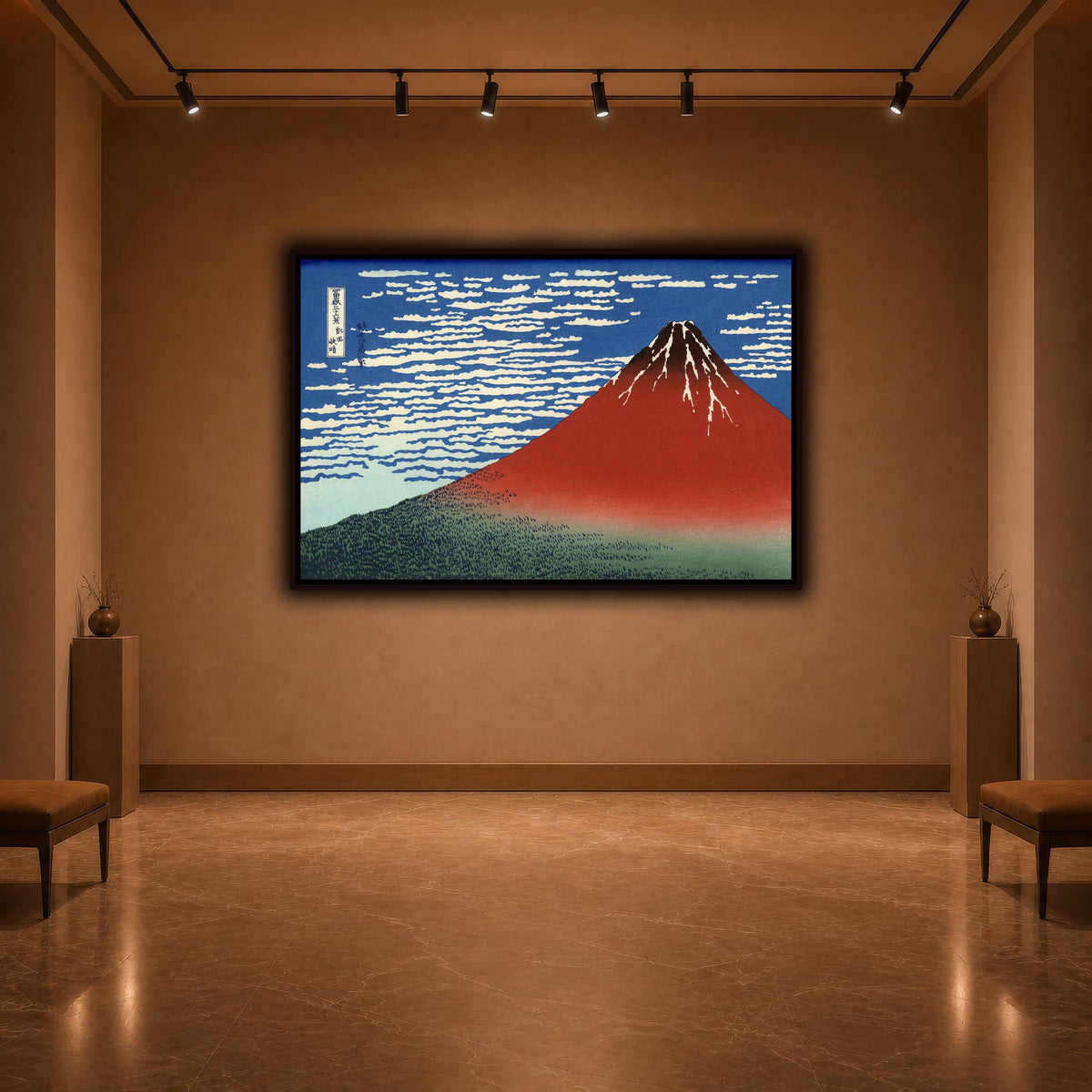 Red_Fuji_Katsushika Hokusai warm-agallery