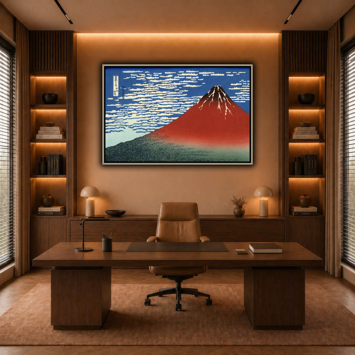 Red_Fuji_Katsushika Hokusai warm-office