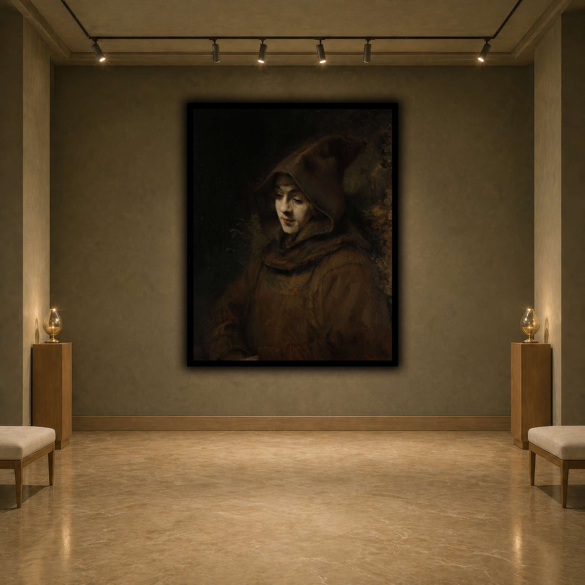 Rembrandts_zoon_Titus_in_monniksdracht_Rembrandt-van-Rijn earth-agallery