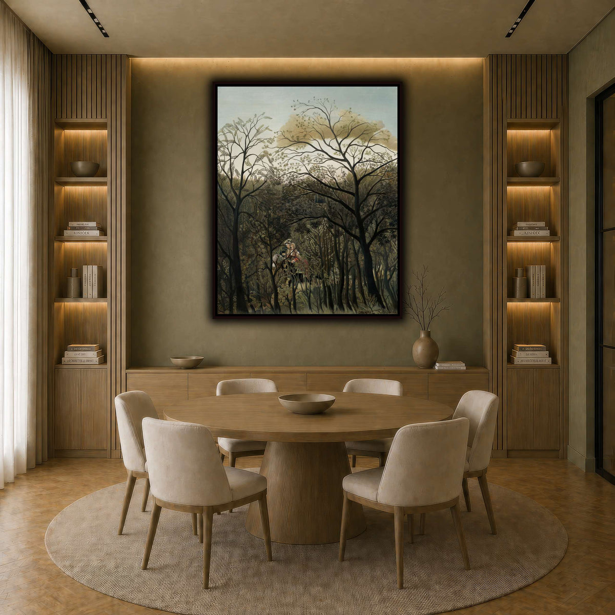 Rendezvous-in-the-Forest-1889_Henri-Rousseau earth-dining room