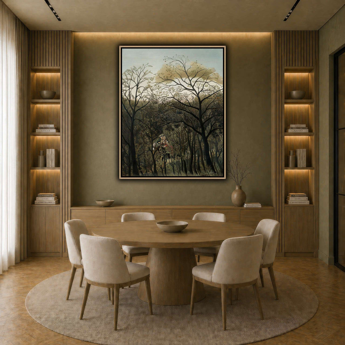 Rendezvous-in-the-Forest-1889_Henri-Rousseau earth-dining room