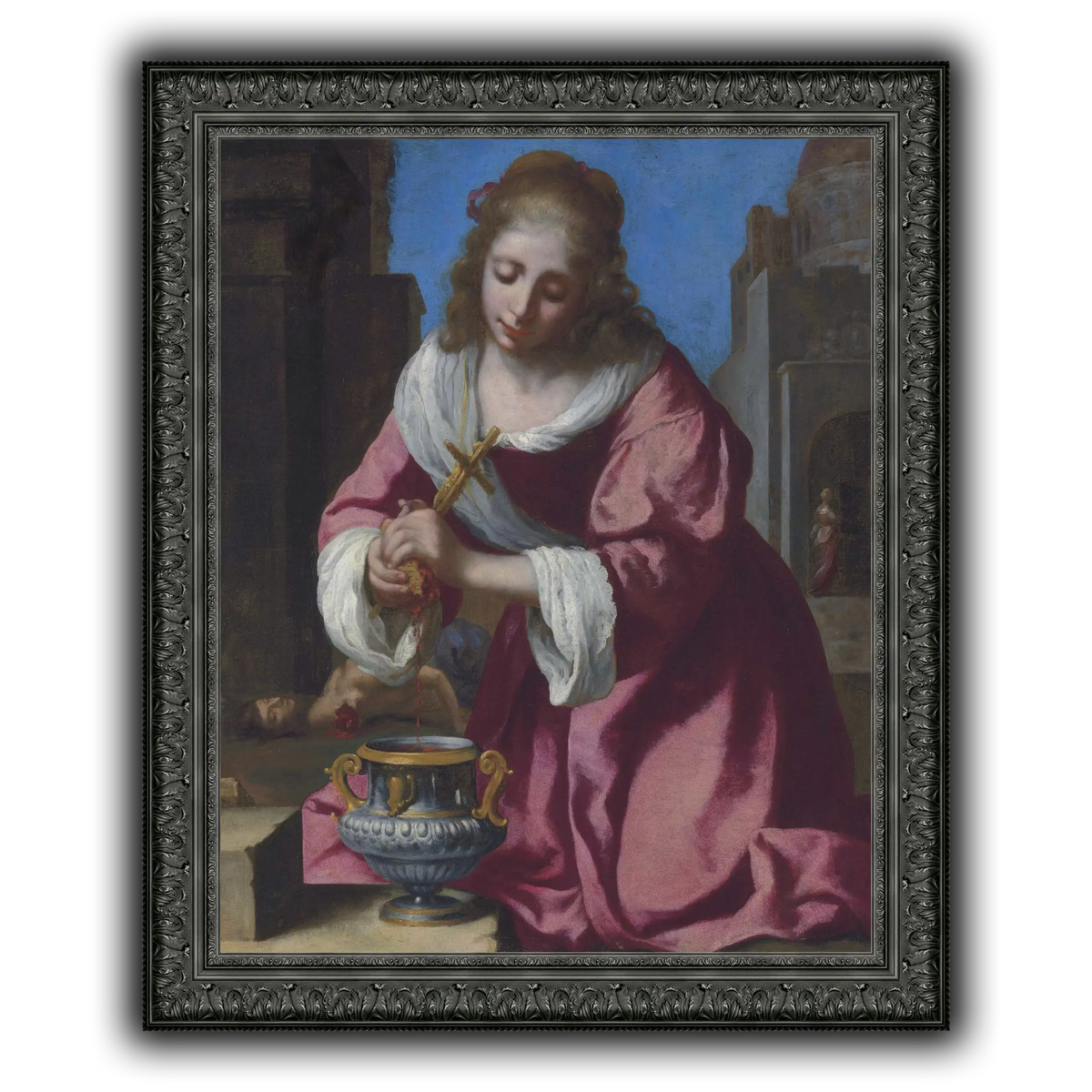SaintPraxedisJohannesVermeerPainting