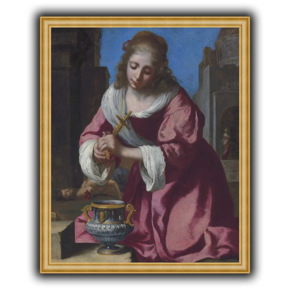 SaintPraxedisJohannesVermeerPainting