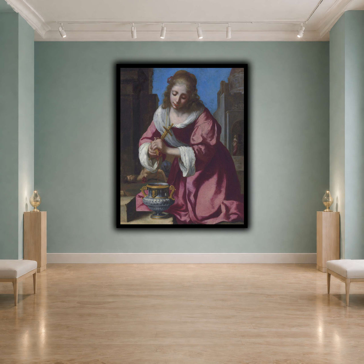 SaintPraxedisJohannesVermeerPainting cool-agallery