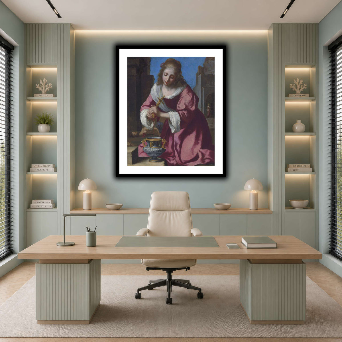 SaintPraxedisJohannesVermeerPainting cool-office
