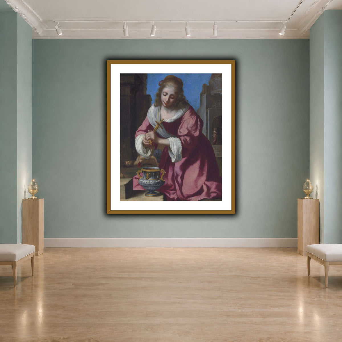 SaintPraxedisJohannesVermeerPainting cool-agallery