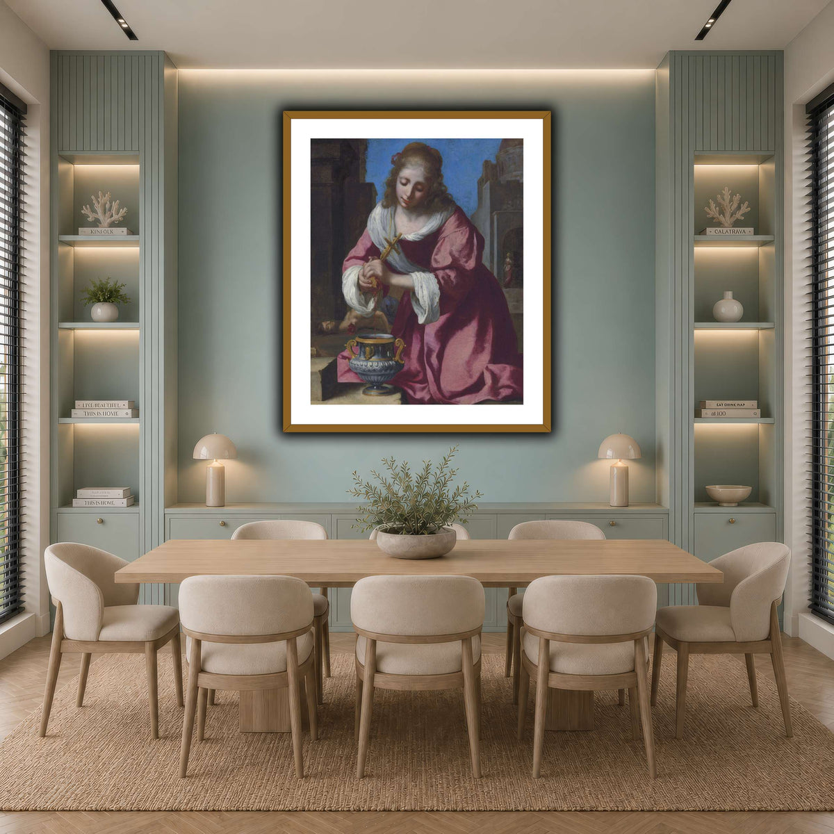 SaintPraxedisJohannesVermeerPainting cool-dining