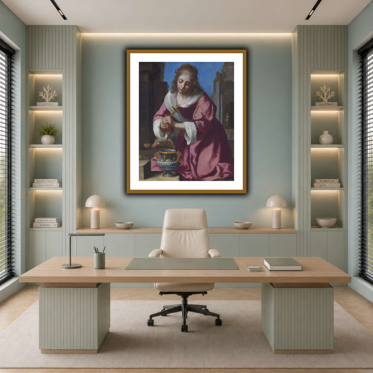 SaintPraxedisJohannesVermeerPainting cool-office