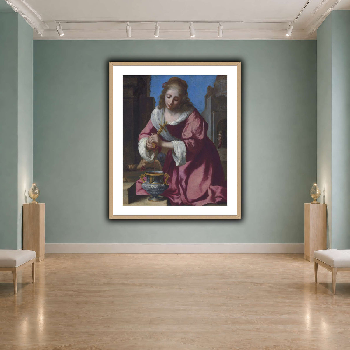 SaintPraxedisJohannesVermeerPainting cool-agallery