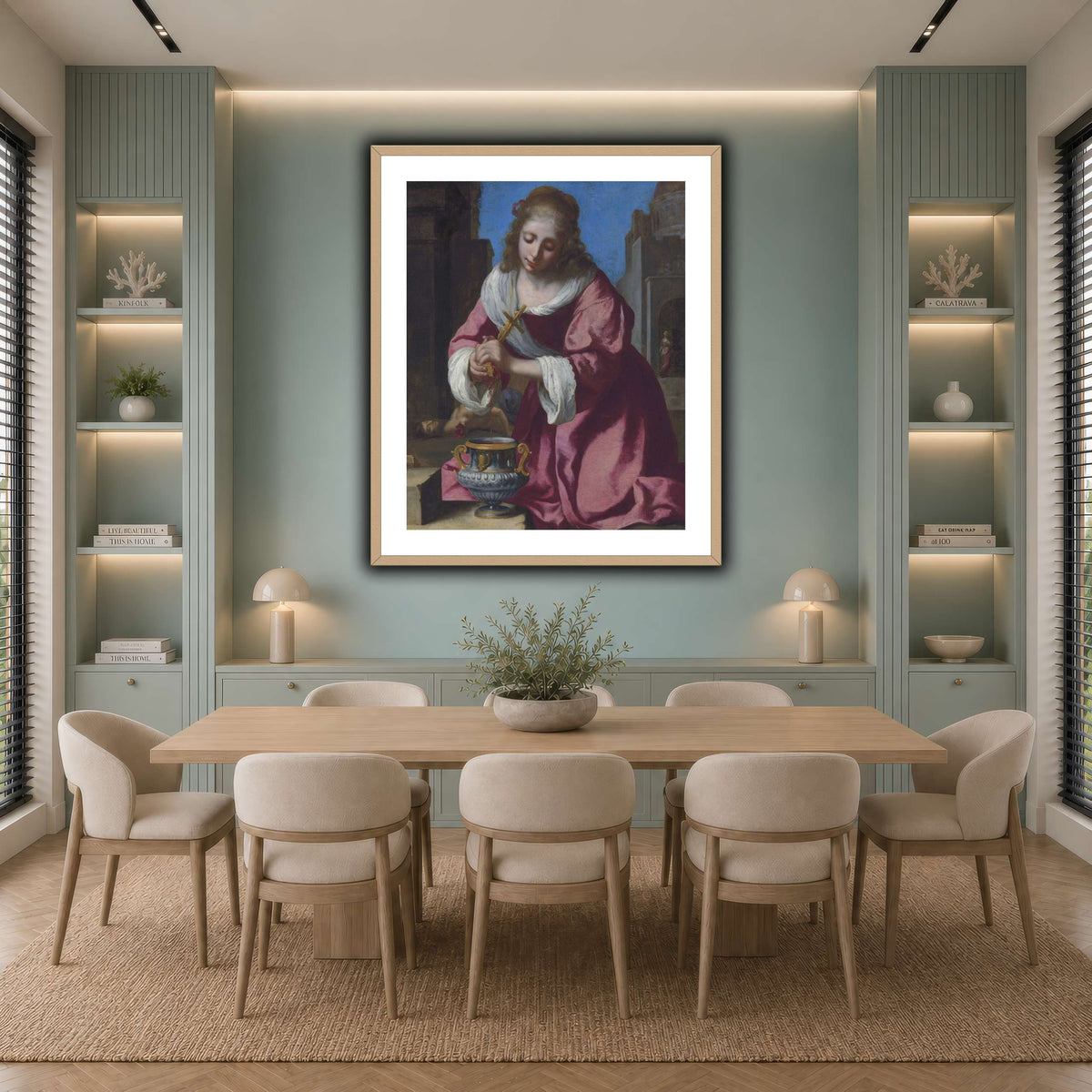 SaintPraxedisJohannesVermeerPainting cool-dining
