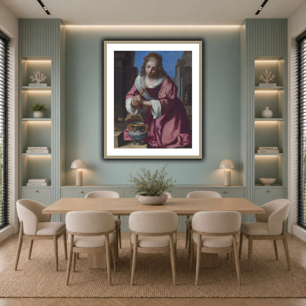 SaintPraxedisJohannesVermeerPainting cool-dining