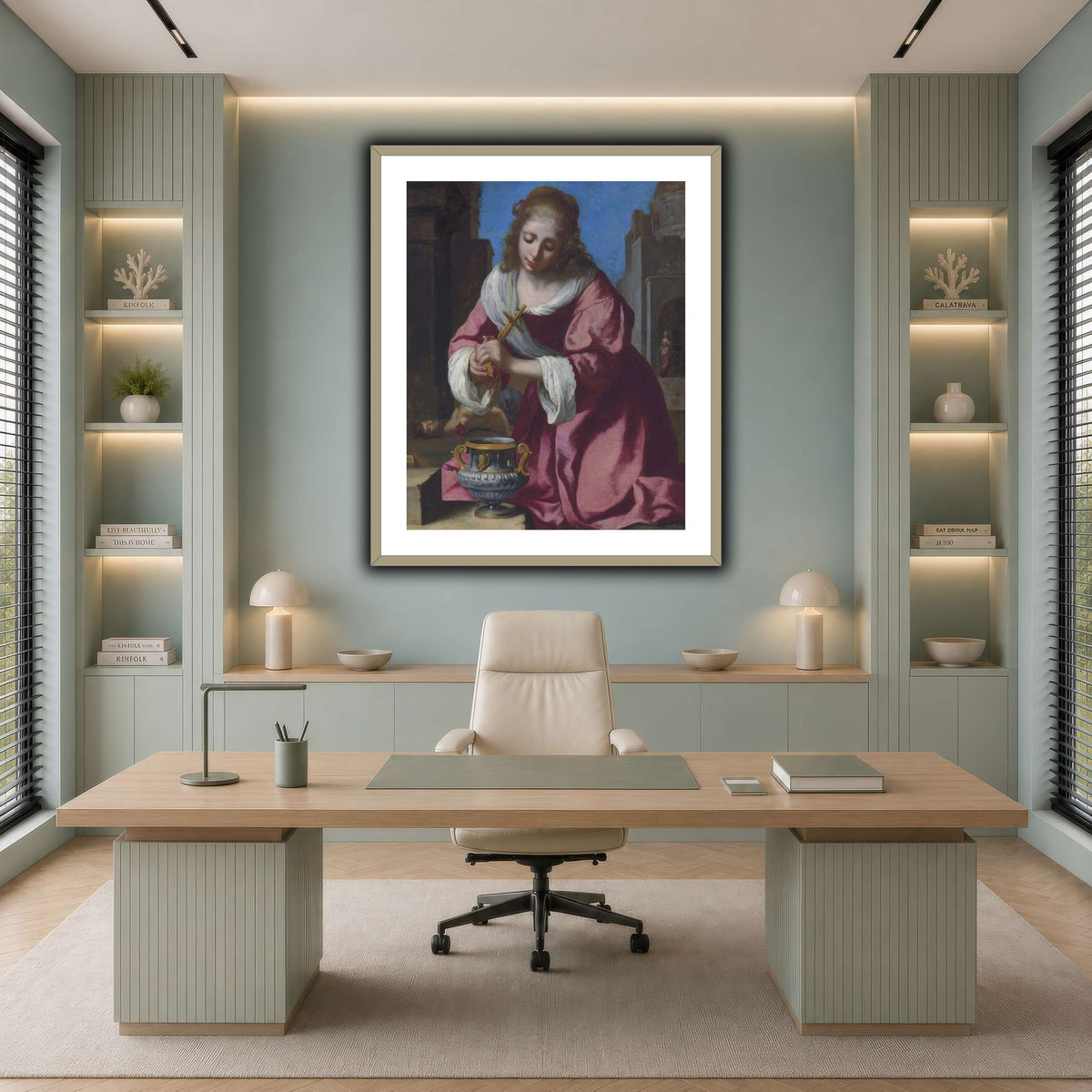 SaintPraxedisJohannesVermeerPainting cool-office