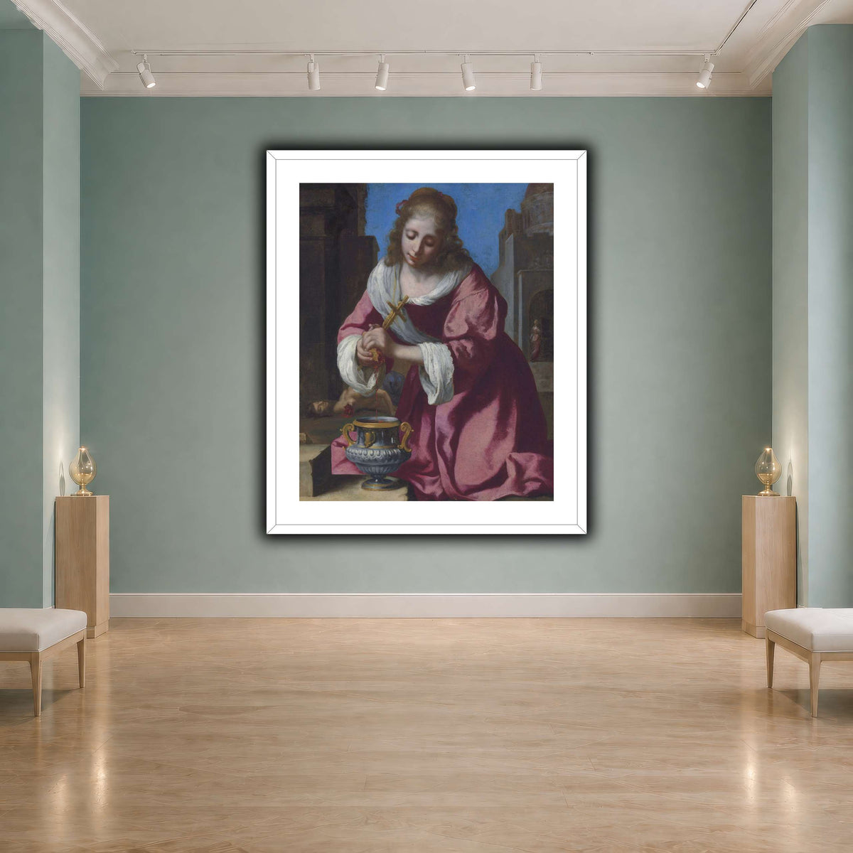 SaintPraxedisJohannesVermeerPainting cool-agallery