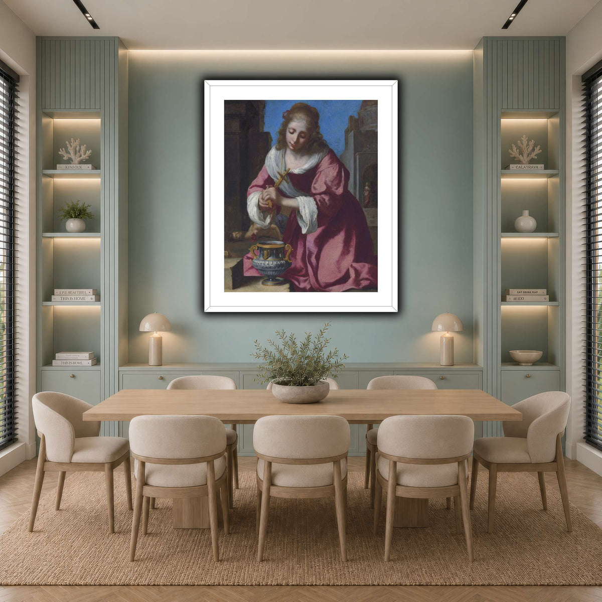SaintPraxedisJohannesVermeerPainting cool-dining