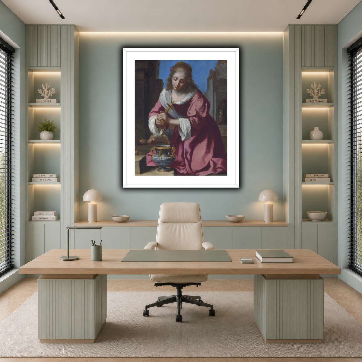 SaintPraxedisJohannesVermeerPainting cool-office