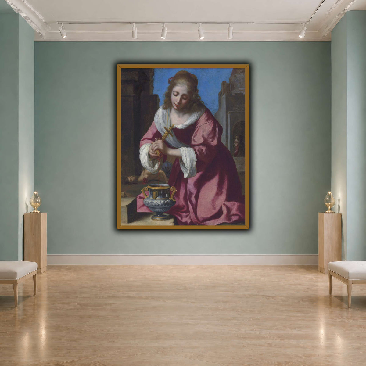 SaintPraxedisJohannesVermeerPainting cool-agallery
