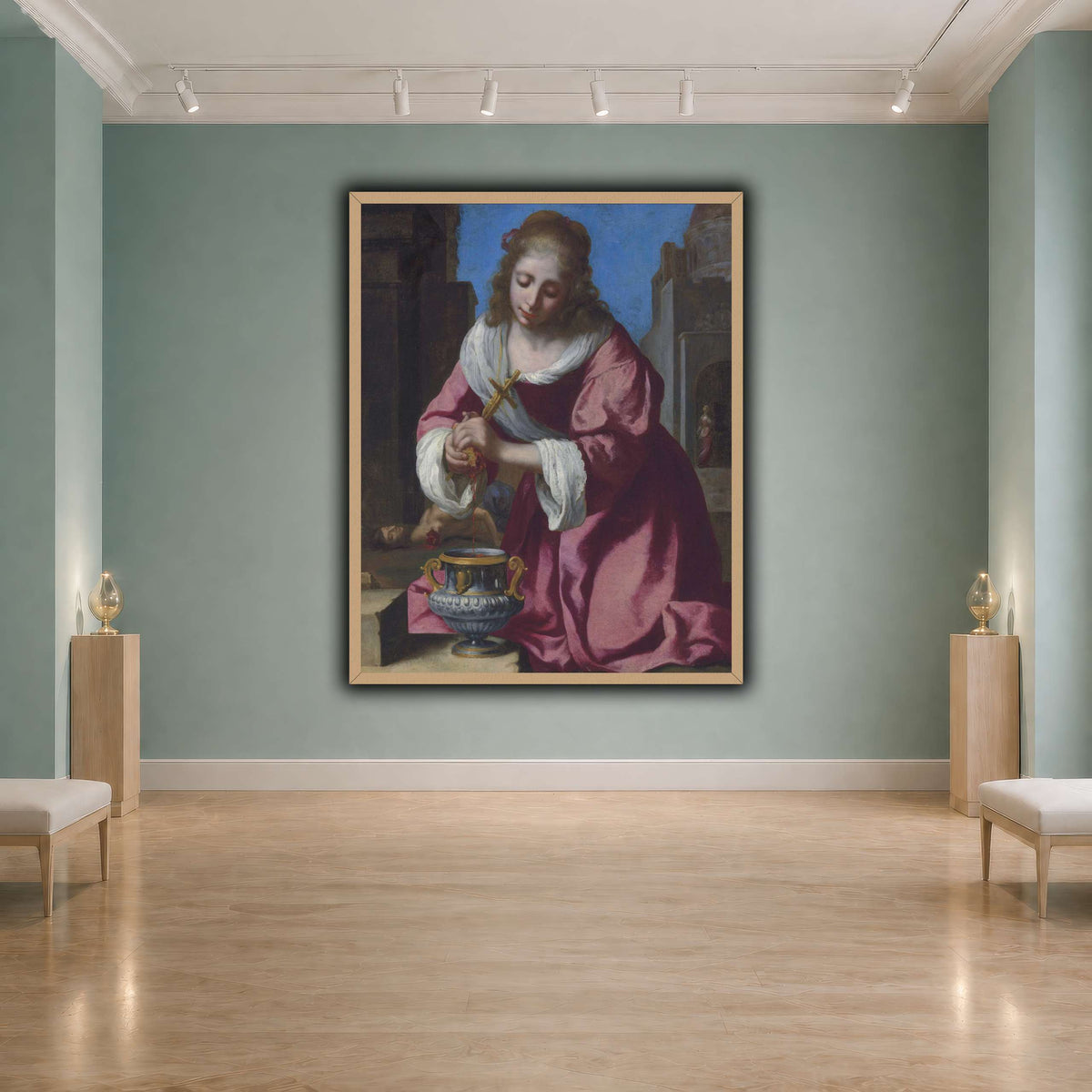 SaintPraxedisJohannesVermeerPainting cool-agallery