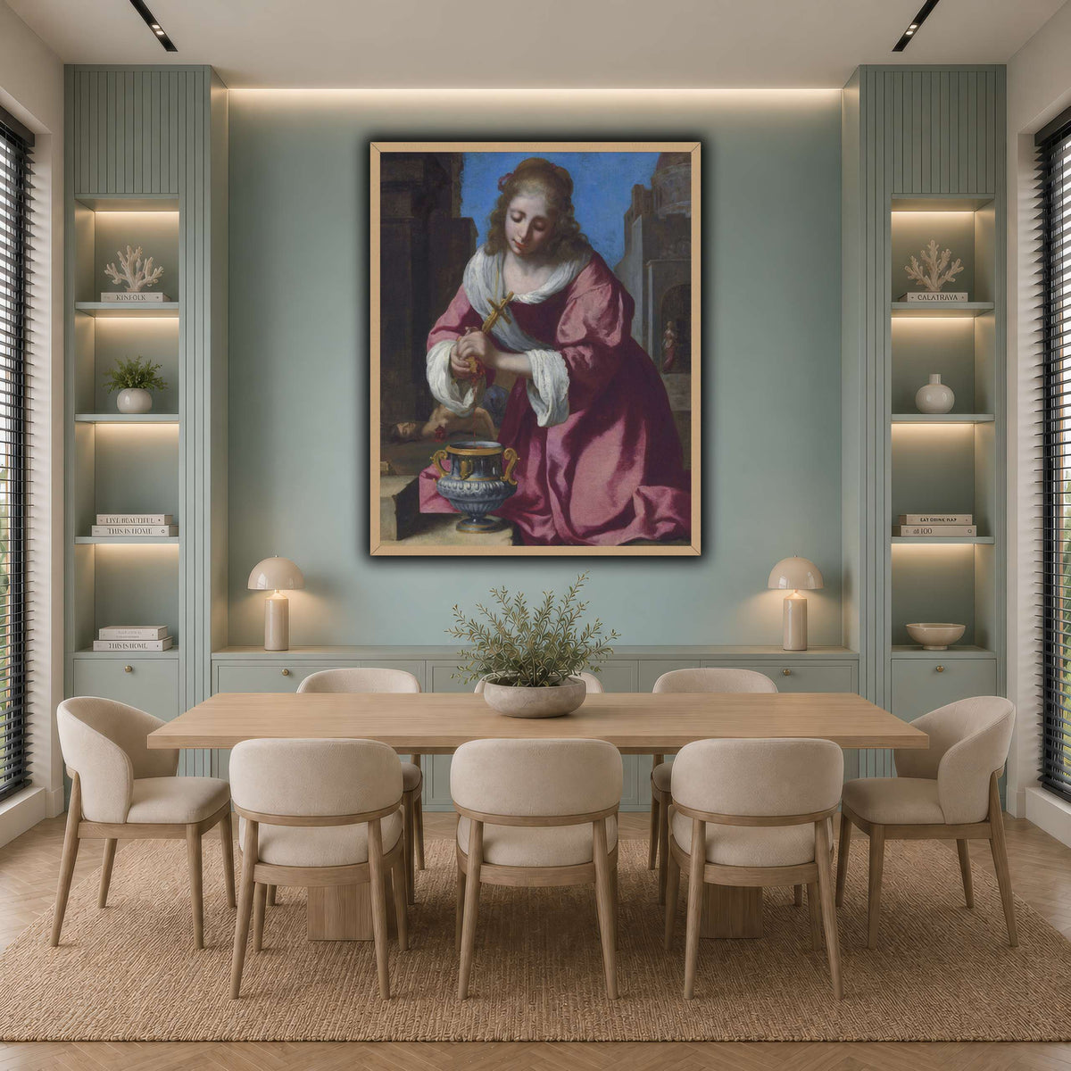 SaintPraxedisJohannesVermeerPainting cool-dining