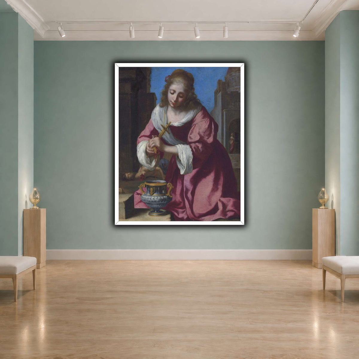 SaintPraxedisJohannesVermeerPainting cool-agallery