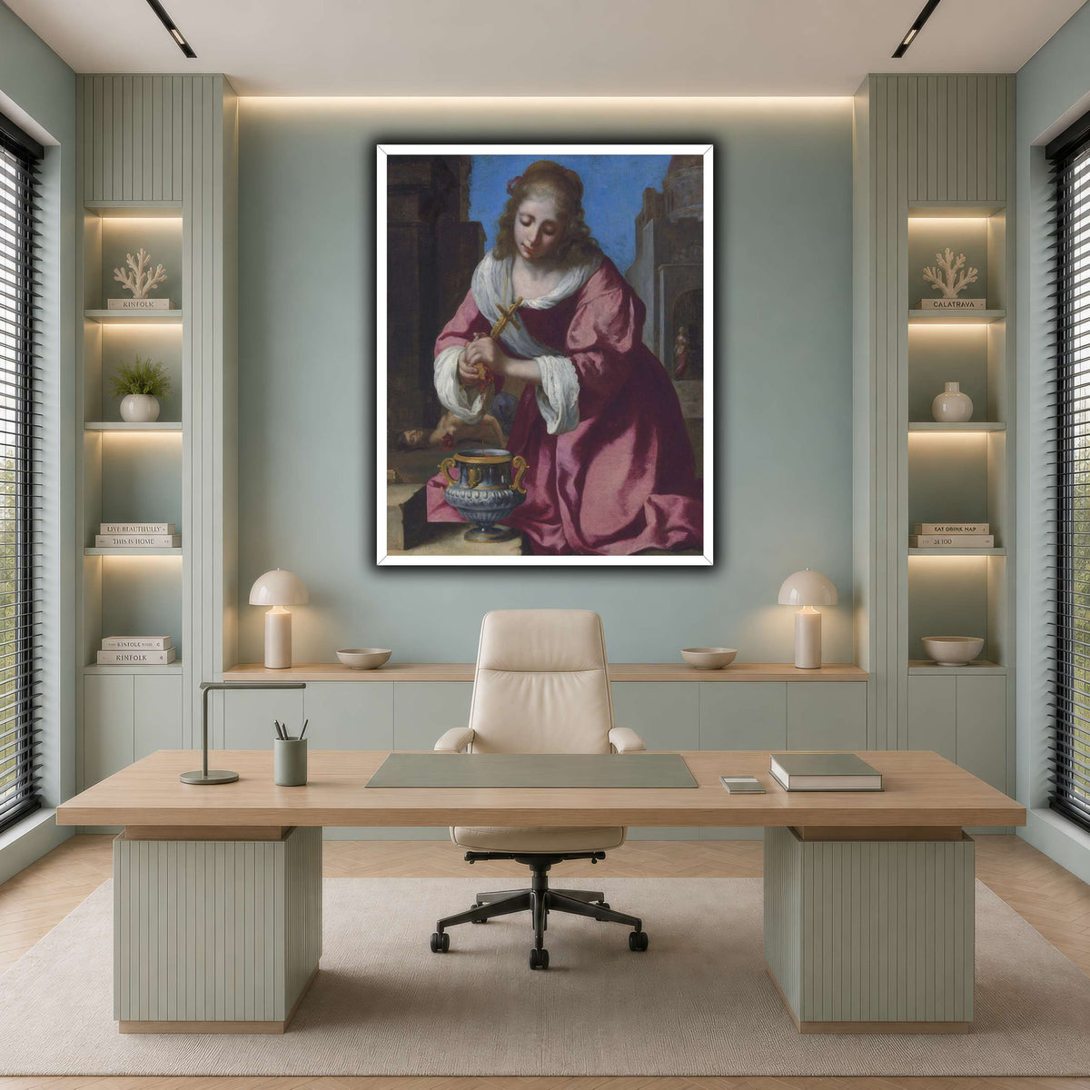 SaintPraxedisJohannesVermeerPainting cool-office