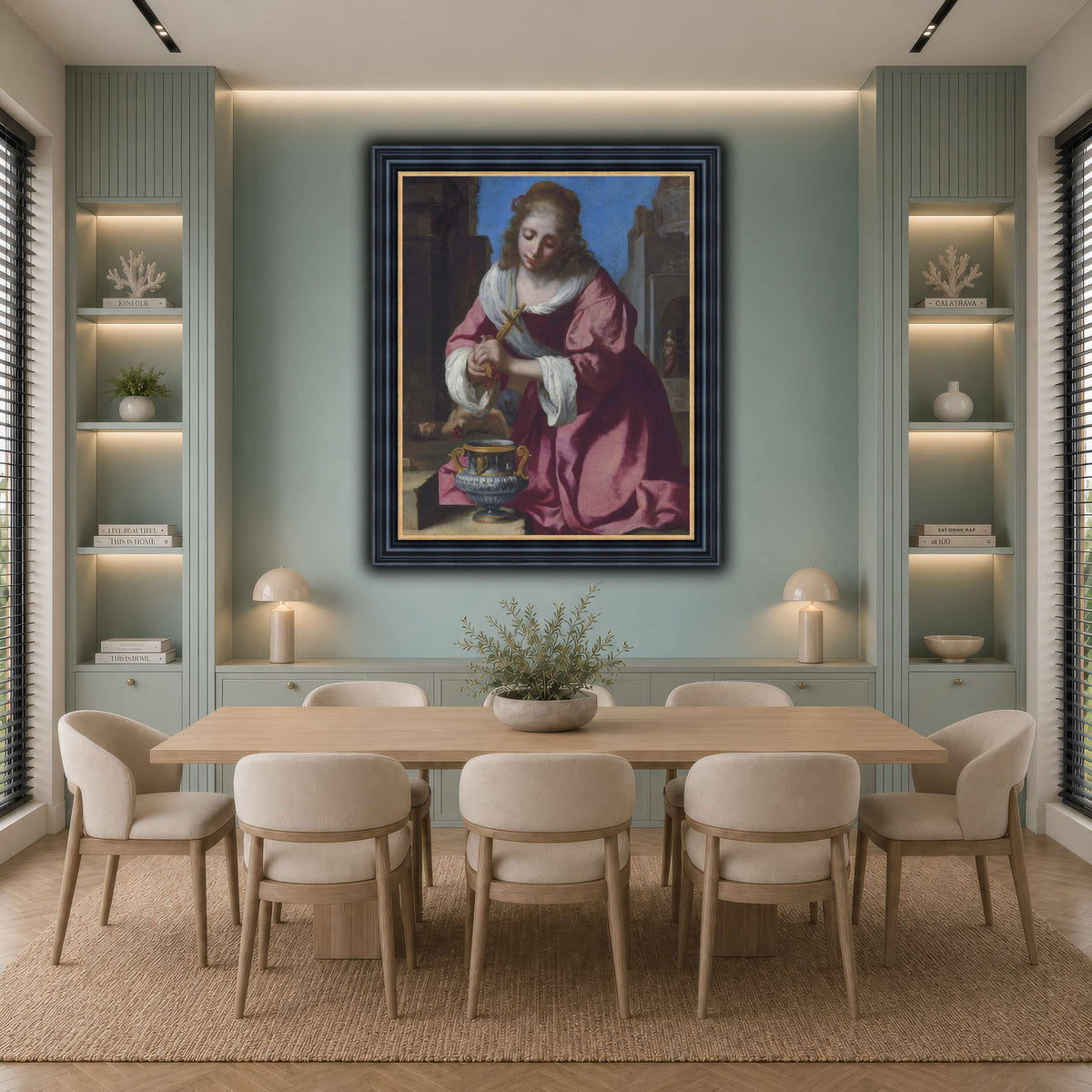 SaintPraxedisJohannesVermeerPainting cool-dining