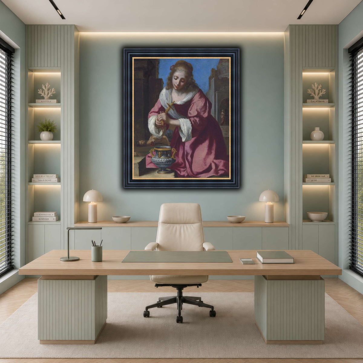 SaintPraxedisJohannesVermeerPainting cool-office