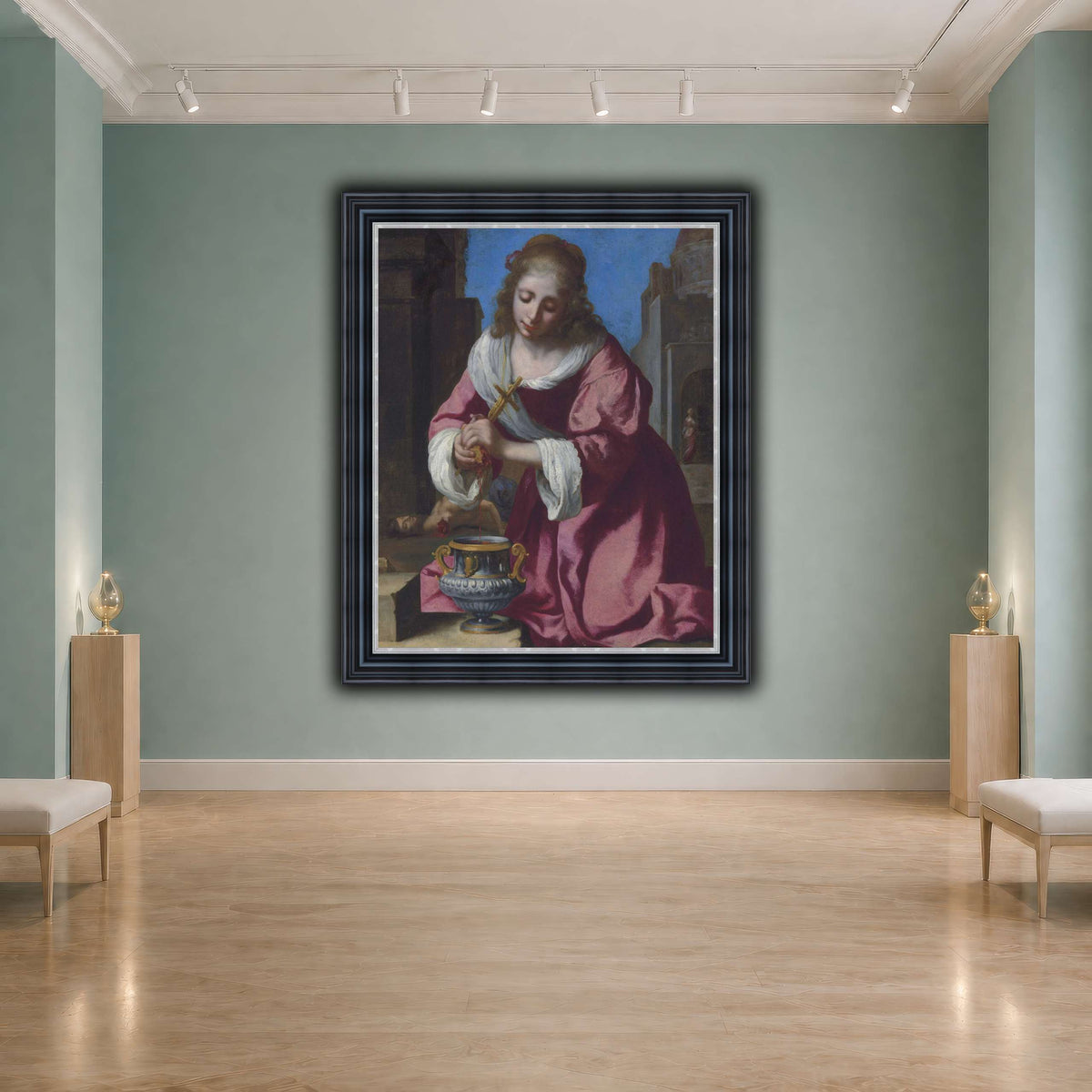 SaintPraxedisJohannesVermeerPainting cool-agallery