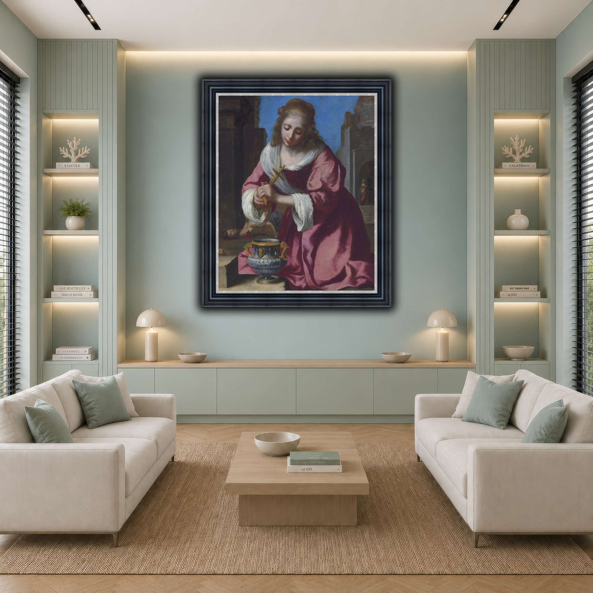 SaintPraxedisJohannesVermeerPainting cool-living room