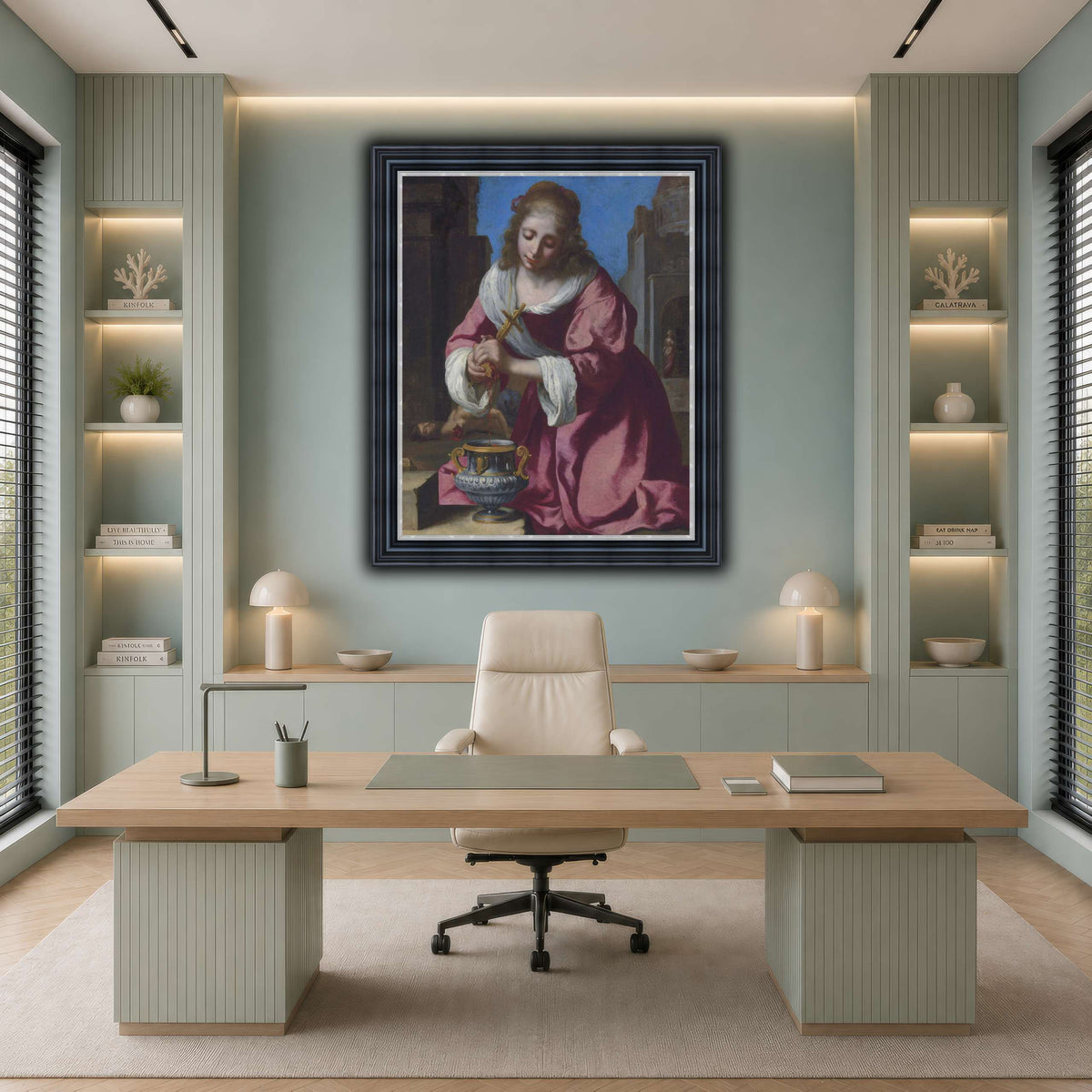 SaintPraxedisJohannesVermeerPainting cool-office