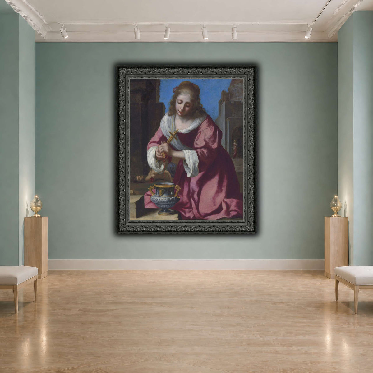 SaintPraxedisJohannesVermeerPainting cool-agallery