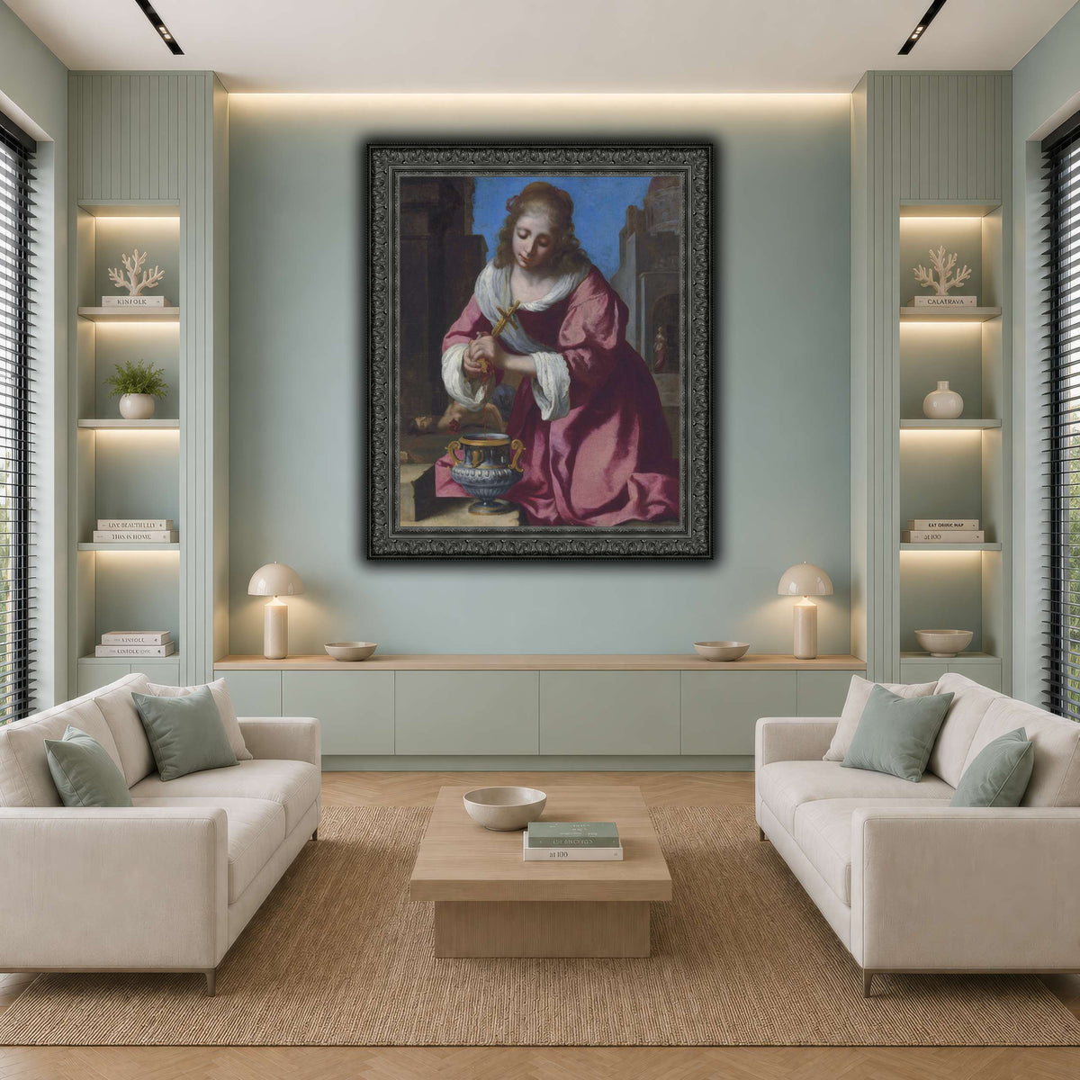 SaintPraxedisJohannesVermeerPainting cool-living room
